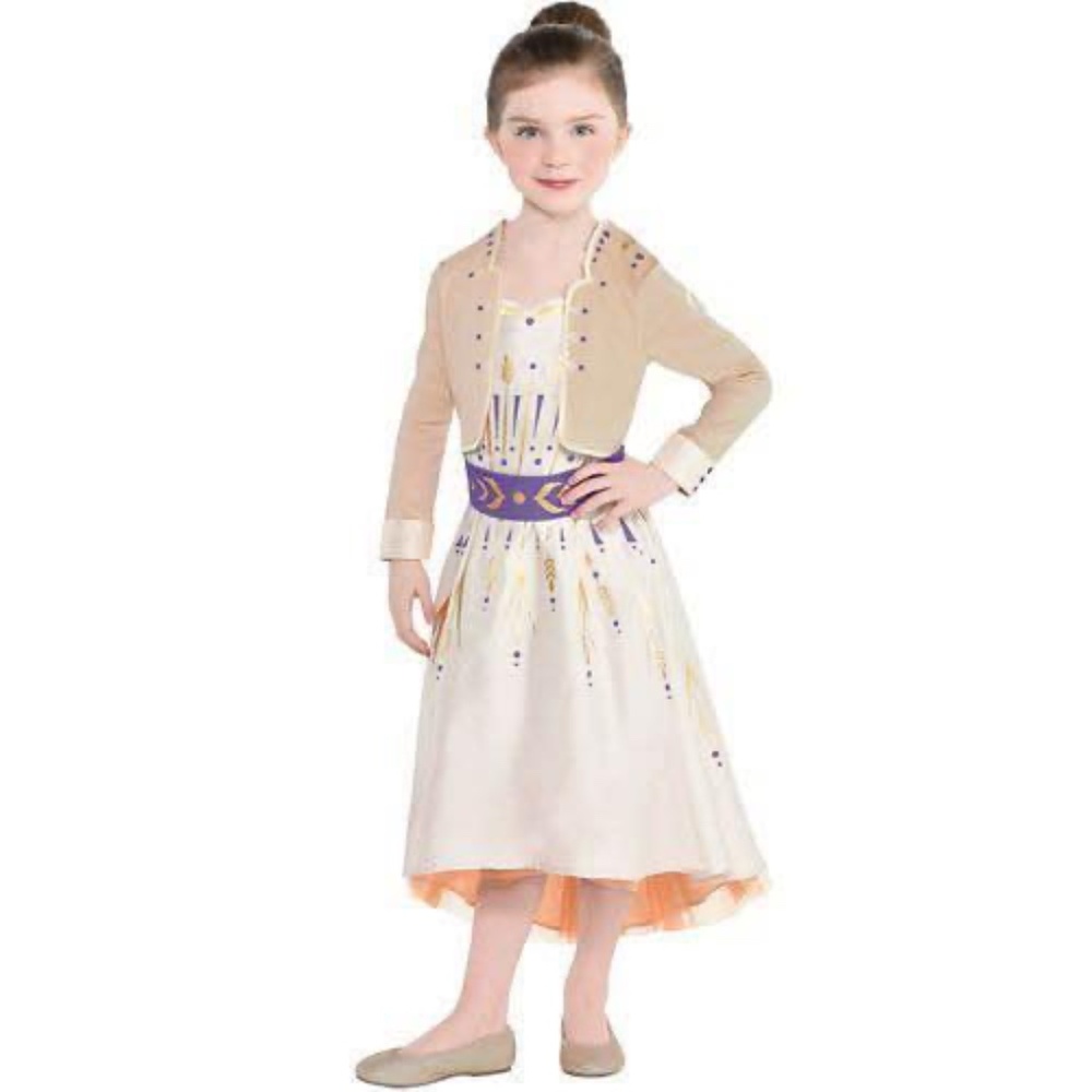 BRAND NEW girl youth disney frozen II anna dress halloween costume size 3-4T M L